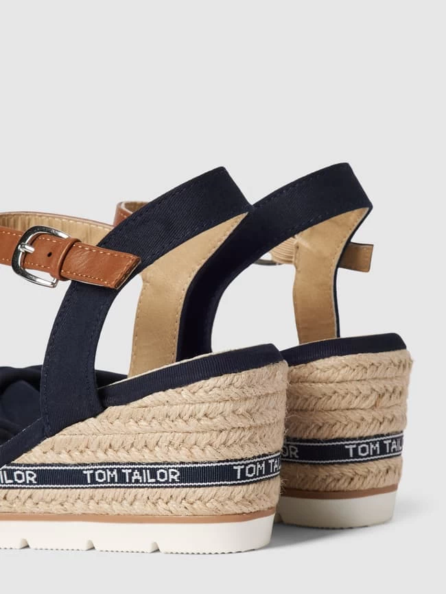 Tom Tailor Wedges Mit Label-Details - Marineblau 4 Tom Tailor Wedges Mit Label-Details - Marineblau – Bild 2