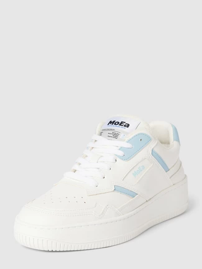 MoEa Sneaker Mit Label-Details - Weiß 3 MoEa Sneaker Mit Label-Details - Weiß