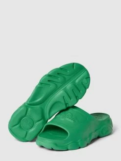 Buffalo Slides Mit Label-Prägung - Grün -Schuh Traum 64o54jpi65ajigq5ah5kui268gp4kj2j95532dq374s4cj2m9l35aeaf9d15ad248paked2b6h854h2jad3mac9h75i3gdhp6hgj8chkchj38e9o60qjgdhm6cp38e1icoqjico