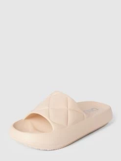 Only Slides Im Unifarbenen Design Modell 'MAVE' - Beige