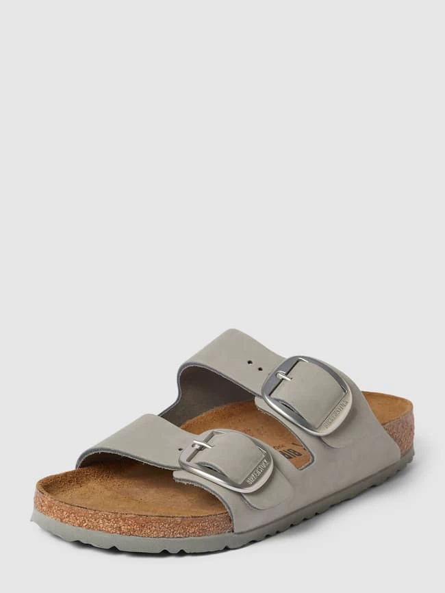 Birkenstock Sandalen Aus Leder Mit Dornschließen Modell 'Arizona Big Buckle' - Hellgrau 4 Birkenstock Sandalen Aus Leder Mit Dornschließen Modell 'Arizona Big Buckle' - Hellgrau – Bild 2