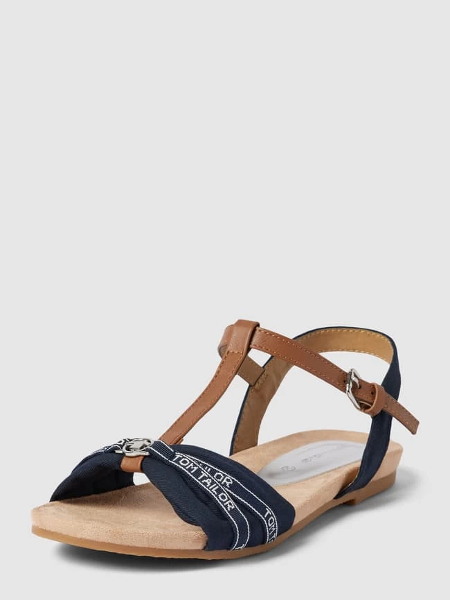 Tom Tailor Sandalen Mit Label-Details - Marineblau 3 Tom Tailor Sandalen Mit Label-Details - Marineblau