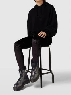 Dr. Martens Dr.Martens Schnürboots In Schimmerndem Design Modell 'Jadon' - Schwarz