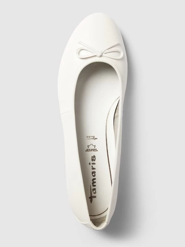 Tamaris Ballerinas Mit Zierschleife - Weiß 6 Tamaris Ballerinas Mit Zierschleife - Weiß – Bild 4