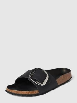 Birkenstock Pantoletten Mit Dornschließe Modell 'MADRID' - Schwarz