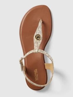 MICHAEL Michael Kors Zehentrenner Mit Label-Applikation - Gold -Schuh Traum 6gplaci4ap13gja97534cjaa88s32h1k9h3kikpg88rjchhmah346dpl8p25acak6p4ksd219125alhm6go3cd33cpj64d9g70r38chk65ij0ob3ccqj2o9g6srj6dppcoo3gdg