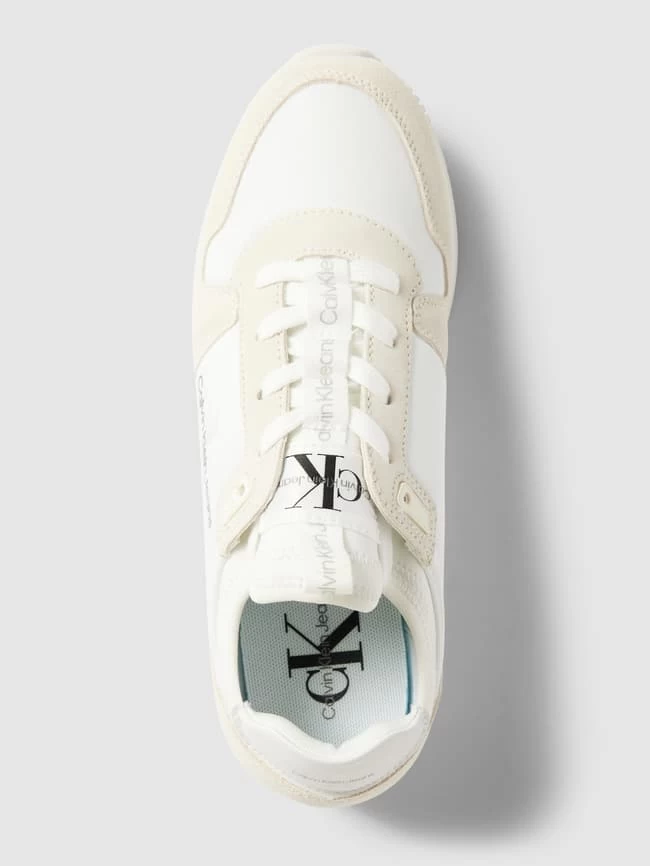 Calvin Klein Jeans Sneaker Aus Leder-Mix Mit Label-Details - Offwhite 7 Calvin Klein Jeans Sneaker Aus Leder-Mix Mit Label-Details - Offwhite – Bild 5