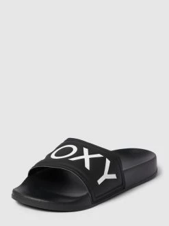 Roxy Slides Mit Label-Detail Modell 'SLIPPY' - Schwarz