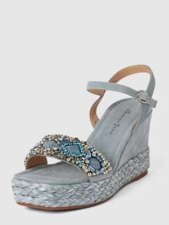 ALMA EN PENA Wedges Mit Ziersteinbesatz - Hellblau