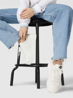 Buffalo Plateau-Sneaker Mit Label-Details - Weiß