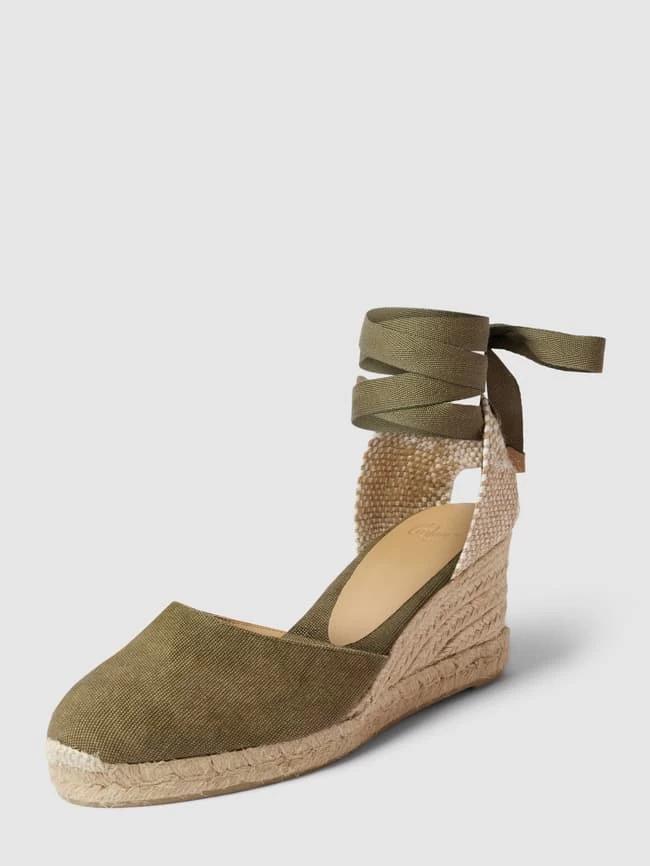 Castañer Wedges Mit Schnürverschluss Modell 'CARINA' - Olivgrün 4 Castañer Wedges Mit Schnürverschluss Modell 'CARINA' - Olivgrün – Bild 2