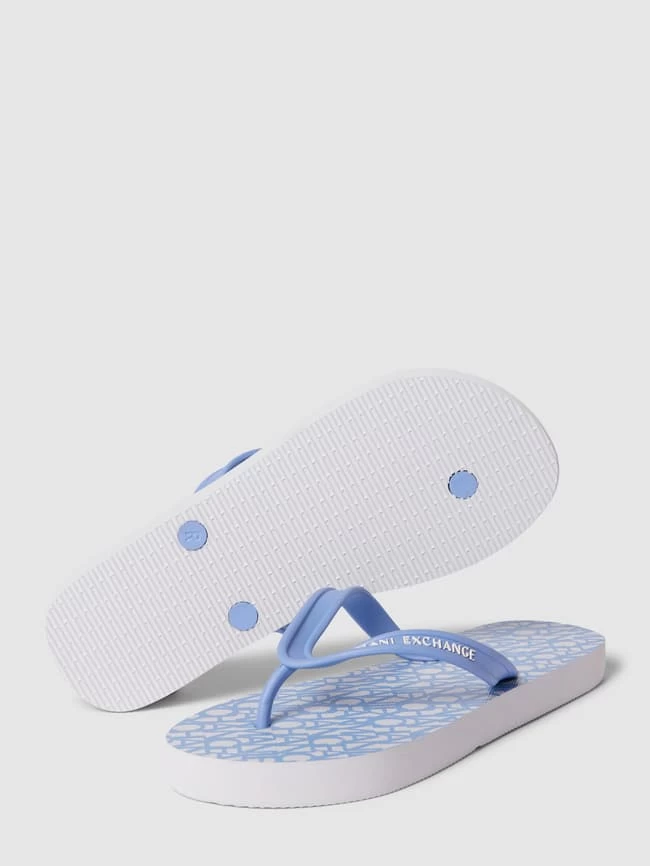 ARMANI EXCHANGE Zehentrenner Mit Label-Details - Hellblau 7 ARMANI EXCHANGE Zehentrenner Mit Label-Details - Hellblau – Bild 5