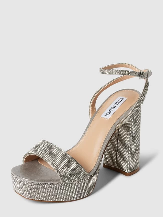 Steve Madden Sandaletten Mit Zierbesatz Modell 'LESSA' - Silber 4 Steve Madden Sandaletten Mit Zierbesatz Modell 'LESSA' - Silber – Bild 2