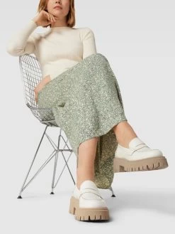 Schuh Traum 6 Marc O'Polo Penny-Loafer Mit Hohem Absatz Modell 'ALAMA' - Offwhite