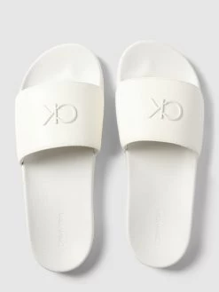 Calvin Klein Underwear Slides Mit Label-Detail - Weiß -Schuh Traum 755jae2268p3gh9o912lajhi9h156i2c697l4di28p84cl1oa1b3edig894jel9o853kaka26h2l0ca68t3jedj4coo3id1jc9hjip9kc5gjae1ockqj4chochi68cpj6grjap0