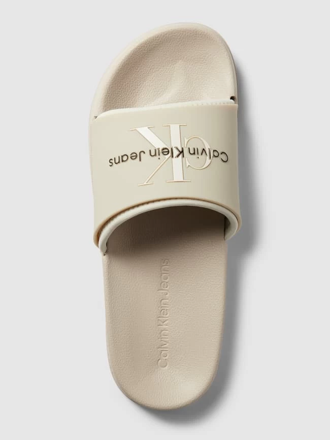 Calvin Klein Jeans Slides Mit Label-Print - Beige 7 Calvin Klein Jeans Slides Mit Label-Print - Beige – Bild 5