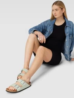 Birkenstock Sandalen Aus Leder Mit Dornschließen Modell 'Arizona' - Mint