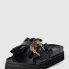 Versace Jeans Couture Slides Mit Plateau-Sohle Modell 'FONDO' - Schwarz