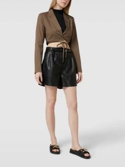 Schuh Traum 8 Only Slides Mit Zierbesatz Modell 'MINNIE' - Schwarz