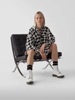 Dr. Martens Dr.Martens Schnürboots Mit Kontrastnaht - Weiß