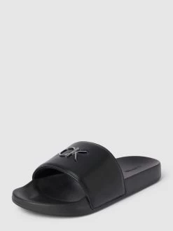 Calvin Klein Underwear Slides Mit Label-Detail - Schwarz