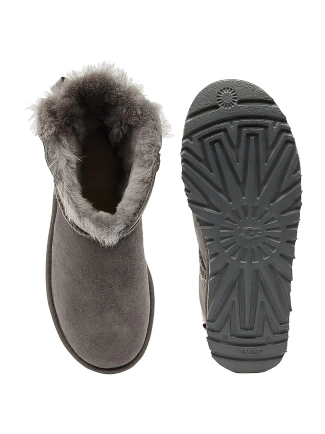 UGG Boots Aus Veloursleder Modell 'Mini Bailey' - Hellgrau 6 UGG Boots Aus Veloursleder Modell 'Mini Bailey' - Hellgrau – Bild 4