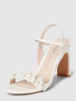 Buffalo Sandalette Mit Zierbesatz Modell 'CARLA BUTTERFLY' - Weiß