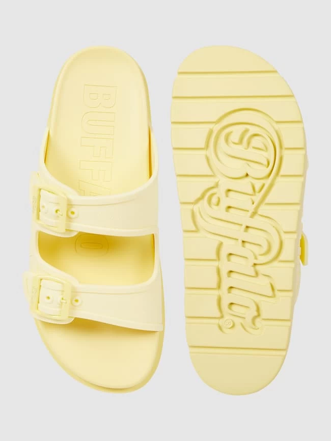 Buffalo Sandalen Aus Gummi Modell 'Eve' - Hellgelb 6 Buffalo Sandalen Aus Gummi Modell 'Eve' - Hellgelb – Bild 4