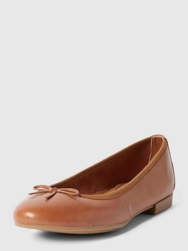 Tamaris Ballerinas Mit Zierschleife - Cognac 4 Tamaris Ballerinas Mit Zierschleife - Cognac – Bild 2