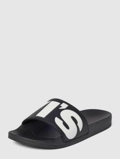 Levi’s® Acc. Slides Mit Label-Detail Modell 'JUNE' - Schwarz