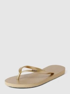 Roxy Zehentrenner Mit Label-Applikation Modell 'VIVA' - Gold