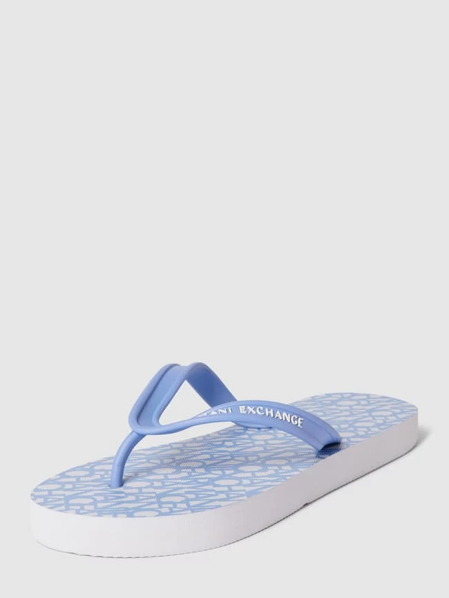 ARMANI EXCHANGE Zehentrenner Mit Label-Details - Hellblau 4 ARMANI EXCHANGE Zehentrenner Mit Label-Details - Hellblau – Bild 2