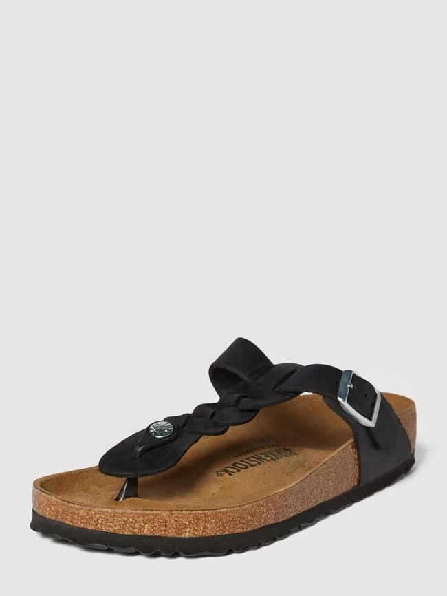 Birkenstock Sandalen In Flecht-Optik Modell 'Gizeh' - Schwarz 4 Birkenstock Sandalen In Flecht-Optik Modell 'Gizeh' - Schwarz – Bild 2