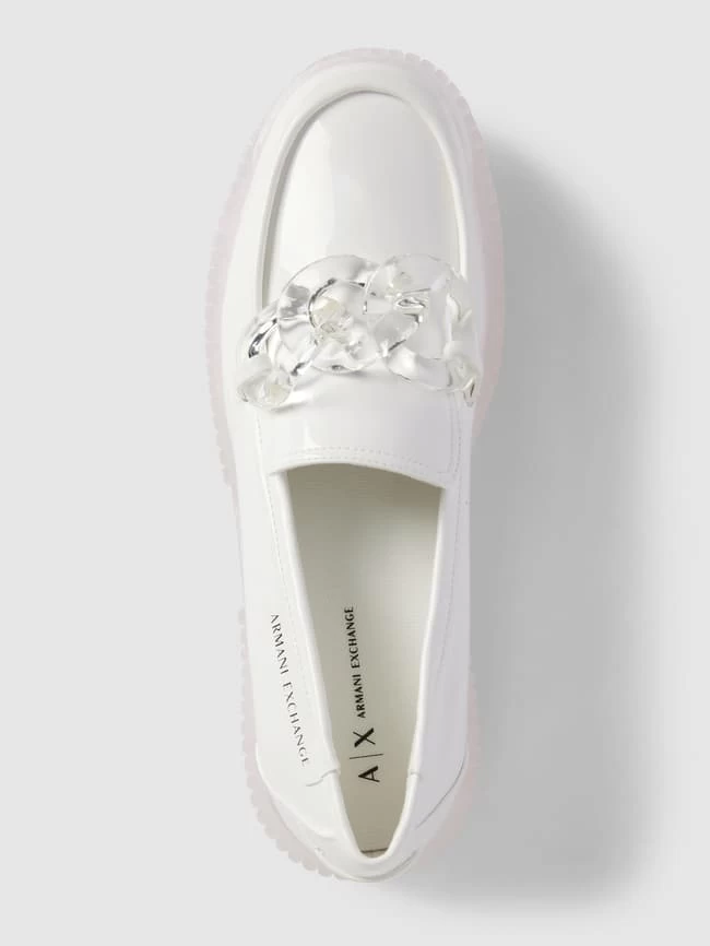 ARMANI EXCHANGE Penny-Loafer Mit Zier-Applikation - Weiß 5 ARMANI EXCHANGE Penny-Loafer Mit Zier-Applikation - Weiß – Bild 3