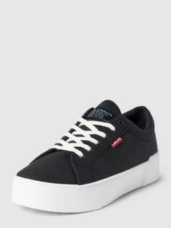 Levi’s® Acc. Plateau-Sneaker Mit Label-Details Modell 'TIJUANA' - Schwarz