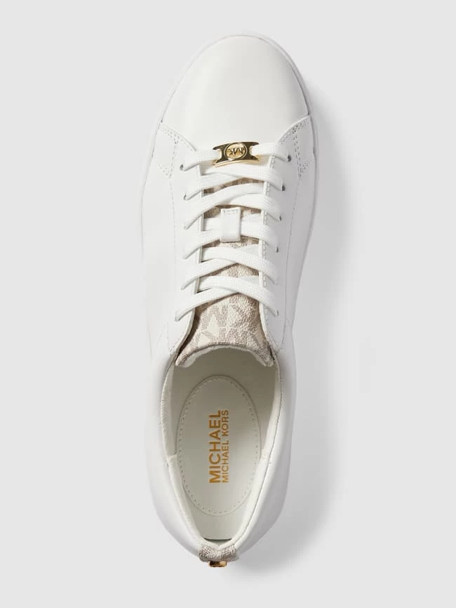 MICHAEL Michael Kors Sneaker Aus Echtem Leder Mit Kontrastbesatz - Offwhite 6 MICHAEL Michael Kors Sneaker Aus Echtem Leder Mit Kontrastbesatz - Offwhite – Bild 4