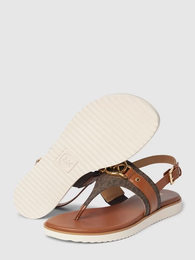 MICHAEL Michael Kors Zehentrenner Mit Label-Applikation Modell 'RORY' - Dunkelbraun 6 MICHAEL Michael Kors Zehentrenner Mit Label-Applikation Modell 'RORY' - Dunkelbraun – Bild 4