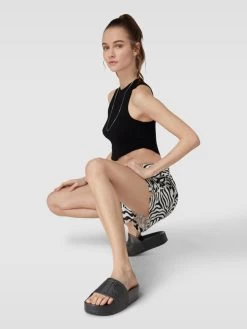 Levi’s® Acc. Slides Mit Label-Detail Modell 'JUNE BOLD' - Schwarz