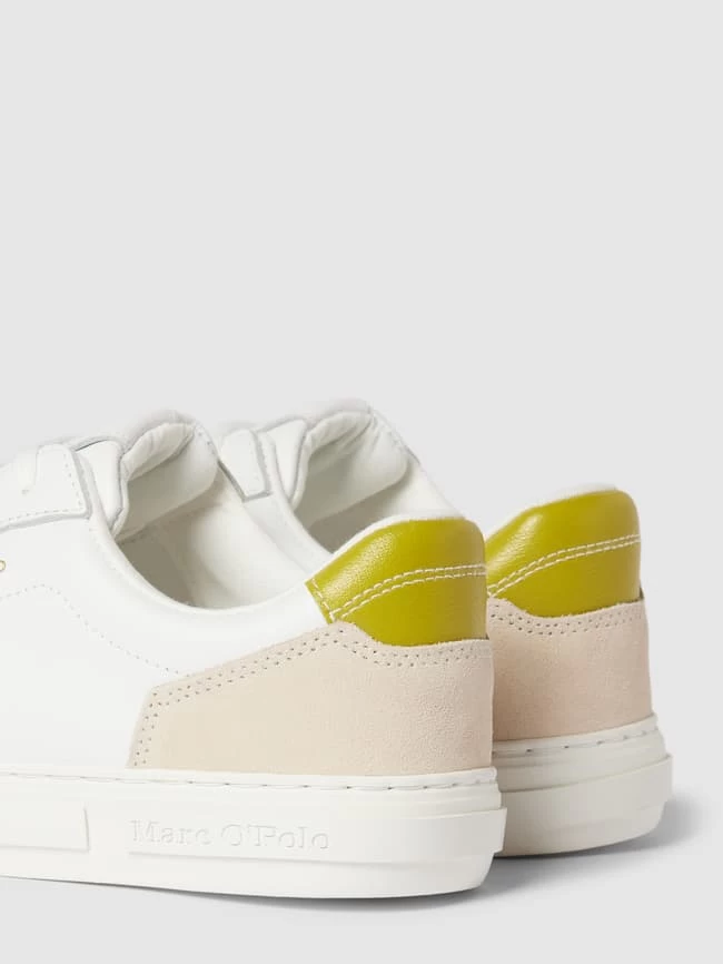 Marc O'Polo Sneaker Aus Leder Mit Kontrastbesatz - Weiß 4 Marc O'Polo Sneaker Aus Leder Mit Kontrastbesatz - Weiß – Bild 2