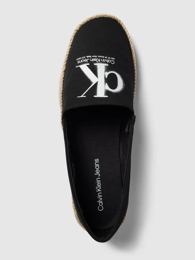 Calvin Klein Jeans Espadrilles Mit Label-Detail Modell 'MONO' - Schwarz 5 Calvin Klein Jeans Espadrilles Mit Label-Detail Modell 'MONO' - Schwarz – Bild 3