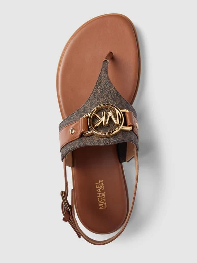 MICHAEL Michael Kors Zehentrenner Mit Label-Applikation Modell 'RORY' - Dunkelbraun 7 MICHAEL Michael Kors Zehentrenner Mit Label-Applikation Modell 'RORY' - Dunkelbraun – Bild 5