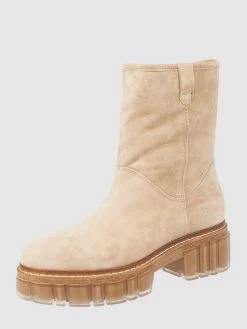 ALPE Boots In Veloursleder-Optik - Camel