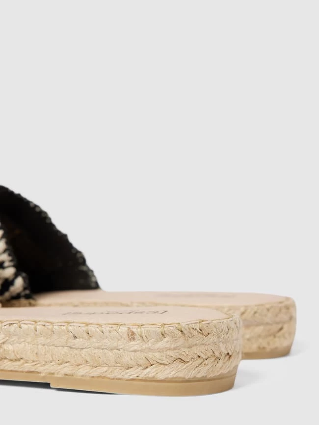 Espadrij Slides Mit Allover-Muster Modell 'Carré' - Schwarz 5 Espadrij Slides Mit Allover-Muster Modell 'Carré' - Schwarz – Bild 3