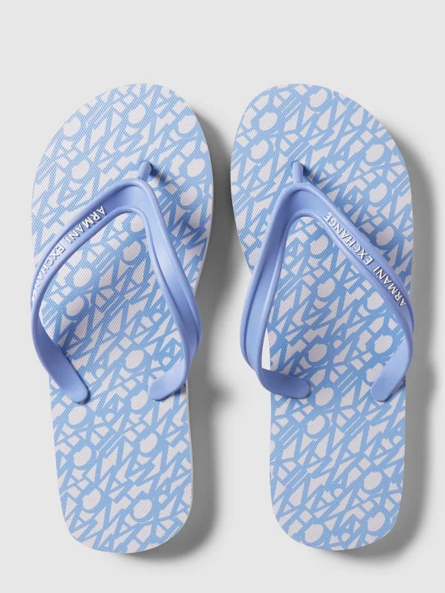 ARMANI EXCHANGE Zehentrenner Mit Label-Details - Hellblau 6 ARMANI EXCHANGE Zehentrenner Mit Label-Details - Hellblau – Bild 4