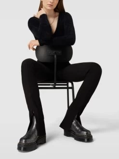 Dr. Martens Dr.Martens Chelsea Boots Mit Webpelz-Futter Modell 'Quad' - Schwarz