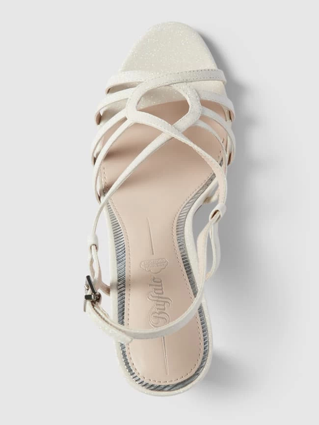 Buffalo Sandalette Aus Satin Modell 'Jean' - Weiß 7 Buffalo Sandalette Aus Satin Modell 'Jean' - Weiß – Bild 5