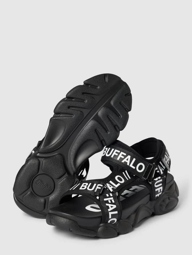 Buffalo Sandalen Mit Plateausohle - Schwarz 7 Buffalo Sandalen Mit Plateausohle - Schwarz – Bild 5