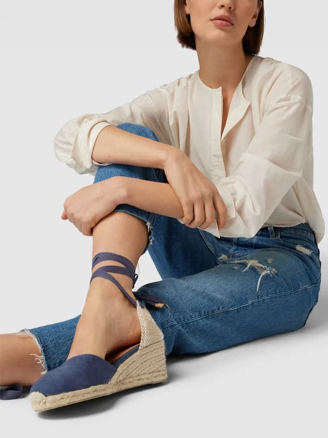 Castañer Wedges Mit Schnürverschluss Modell 'CARINA' - Marineblau 3 Castañer Wedges Mit Schnürverschluss Modell 'CARINA' - Marineblau