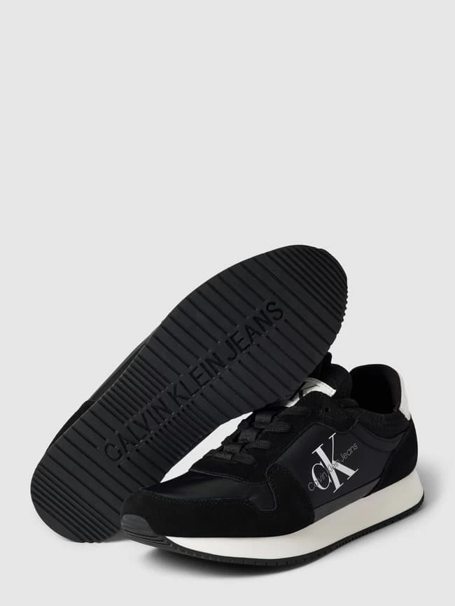Calvin Klein Jeans Sneaker Aus Leder-Mix Mit Label-Details - Schwarz 6 Calvin Klein Jeans Sneaker Aus Leder-Mix Mit Label-Details - Schwarz – Bild 4