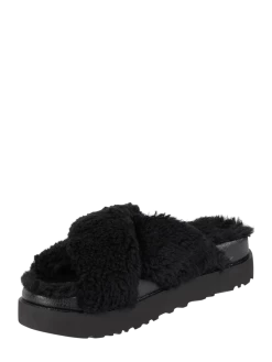 UGG Hausschuhe Aus Woll-Lyocell-Mix Modell 'Fuzz Sugar' - Schwarz